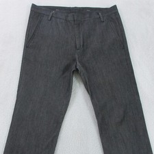 Marc By Marc Jacobs Pants Mens W36 L30 Dark Grey / Black Straight Wool Blend