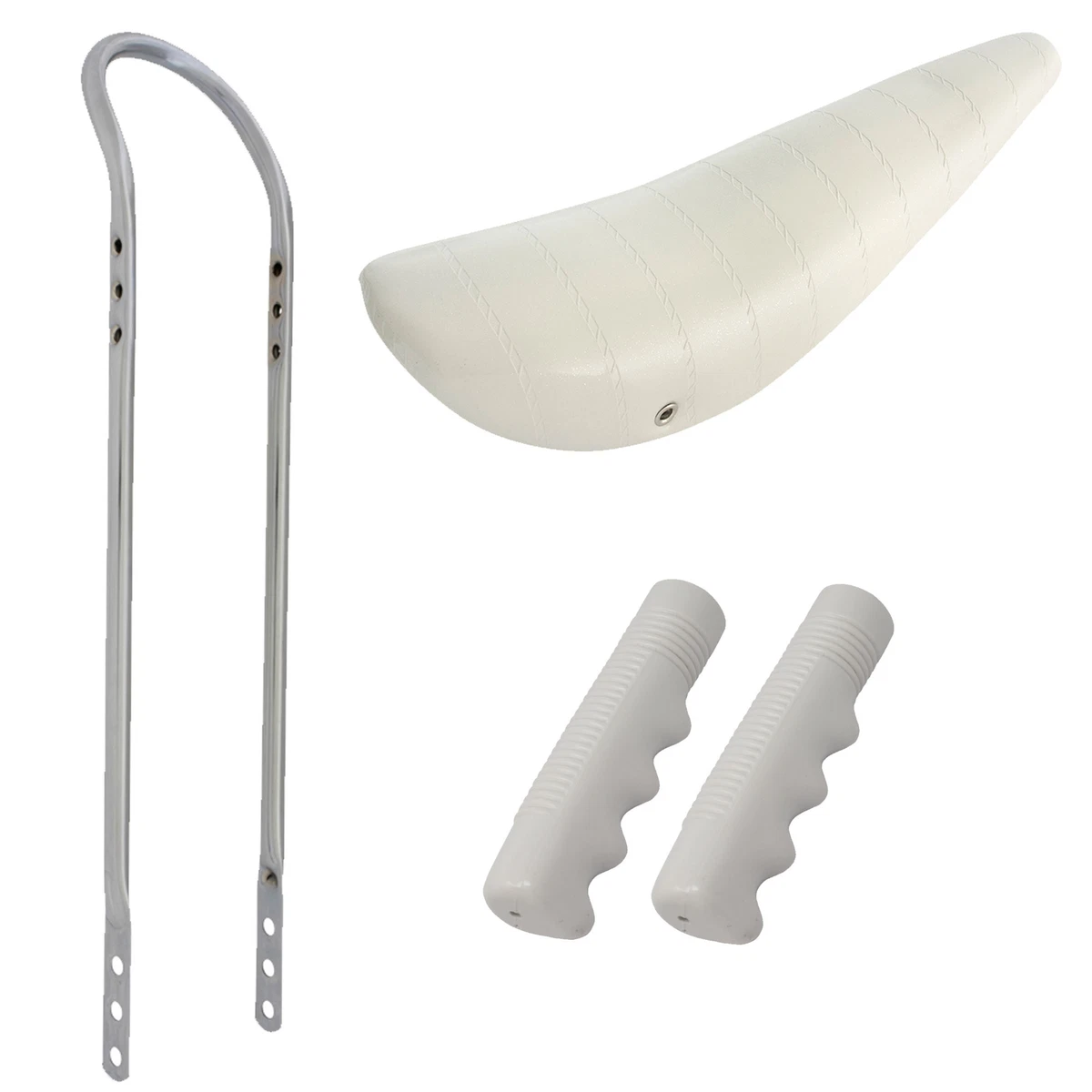 Sella Banana Lowrider 20 Pollici – Nero Glitter Con Sissy Bar E Impugnature, Vintage