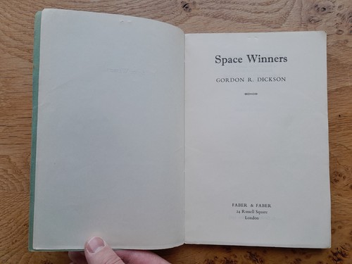 Space Winners by Gordon R. Dickson UNCORRECTED PROOF COPY - Faber & Faber - Picture 9 of 17