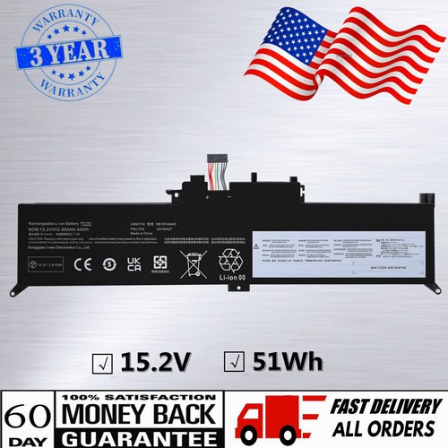 Replacement Laptop Battery For Lenovo ThinkPad Yoga 260, 370, X380, X260 - 15.2V 51Wh (Replaces 01AV432, 00HW026, Etc.)