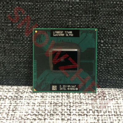 Intel Core 2 Duo T7600 CPU Dual-Core 2.33GHz 4MB 667 MHz Socket M CPU Processor