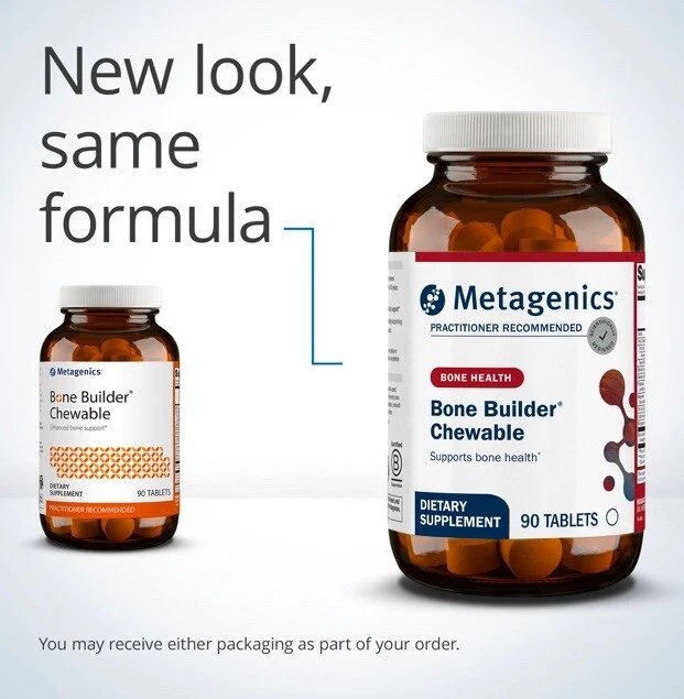 Masticables Bone Builder de Metagenics. Para mayores de 2 años. 90 masticables. Foto 2 de 4