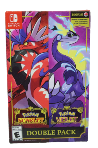 Nintendo Switch Pokemon Scarlet & Violet Double Pack Empty Box ONLY - Afbeelding 1 van 6
