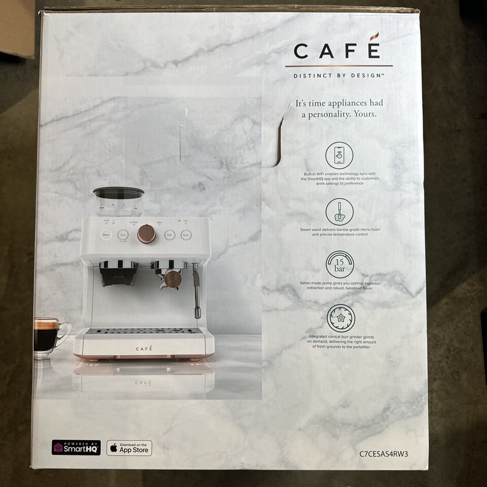 Café Bellissimo Automatic Espresso Machine Milk Frother BuiltIn Bean