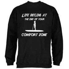Comfort Zone Paddle Board Black Adult Sweatshirt
