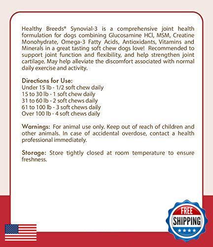 Healthy Breeds Borzois Synovial-3 Joint Health Formulation 240 Count - Picture 2 of 5