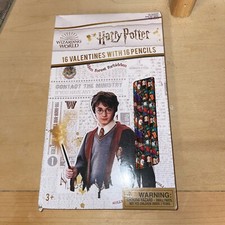 Harry Potter Valentines with 16 Pencils NEW in Unopened Box