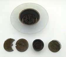 Lot of 5 Metal Spike Flower Plant Frogs