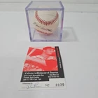 *Eddie Matthews Autographed MLB Baseball With Certificate Of Authenticity #0020