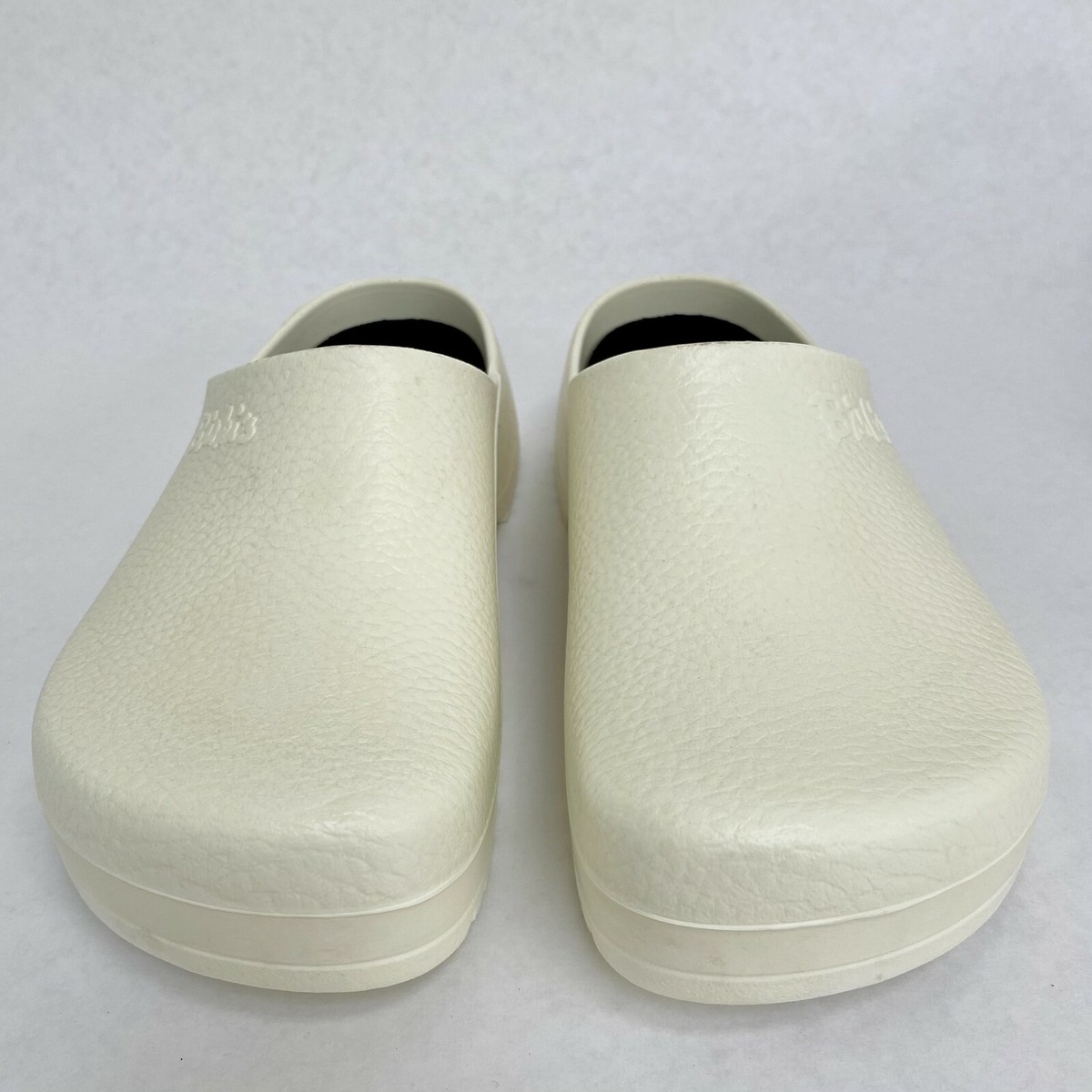 While Birkenstock ,  professional birkis ,  white.  New in box. Amazon.com | BIRKENSTOCK Super Birki 2.0 PU Clog OB, Normal  main image 4
