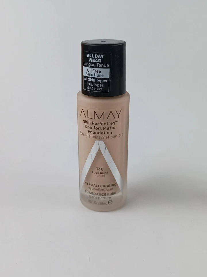 3 PACK ALMAY SKIN PERFECTING COMFORT MATTE FOUNDATION 130 COOL NUDE - Image 3 of 4
