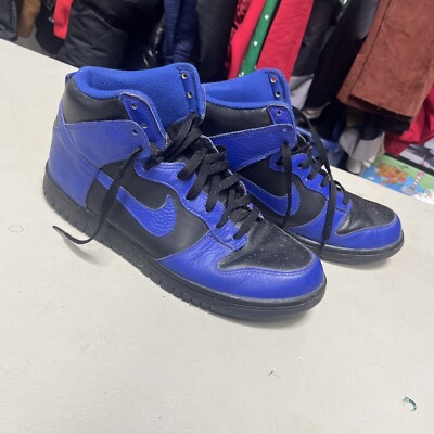 2011 Men's Nike Dunk High Black Old Royal Blue March Madness Sz 11 317982-030 SB | eBay