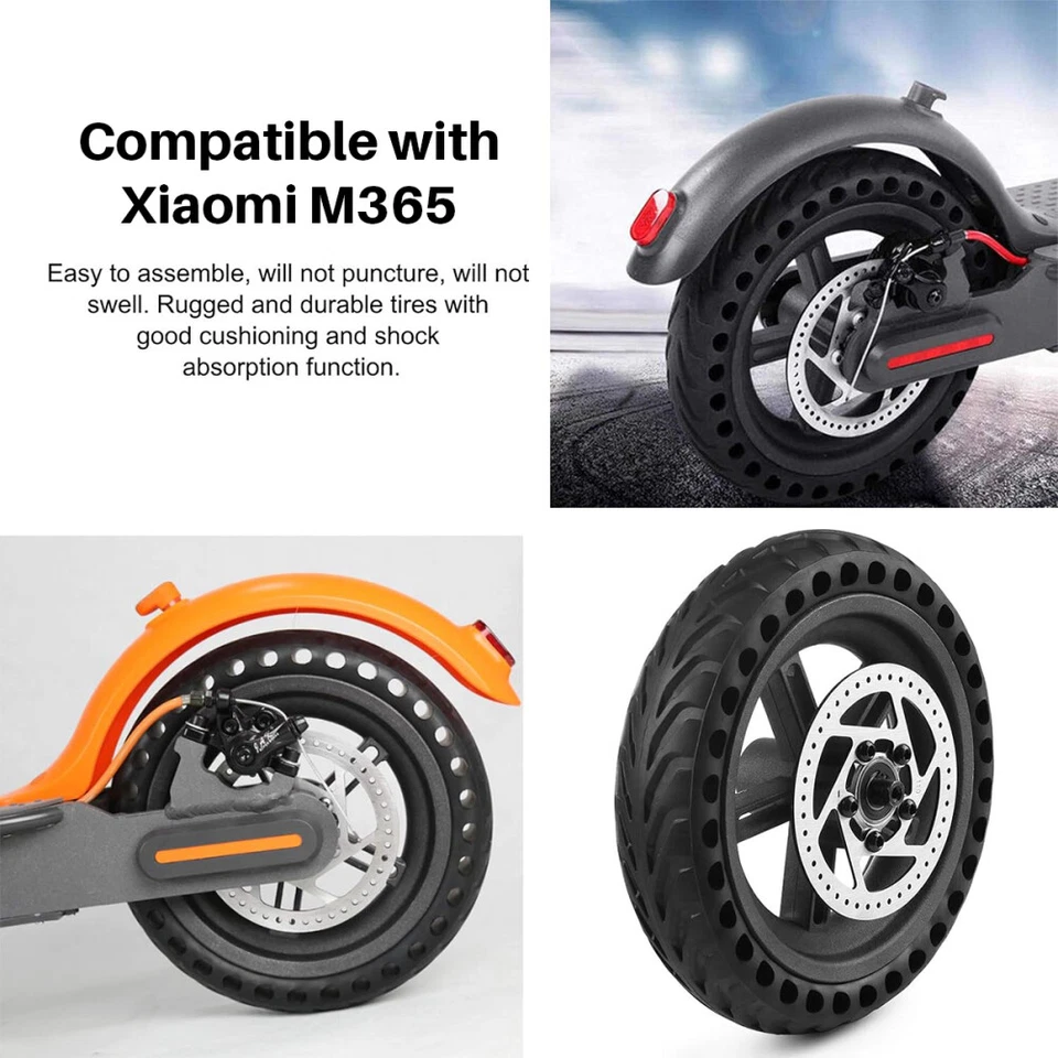 E-Scooter Hinterrad Vollgummi Reifen mit Felge 8,5 Zoll 22cm Für Xiaomi Mi M365 - Bild 3 von 4