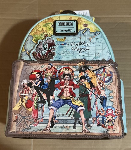 Loungefly One Piece 25th Anniversary Strohhut Piraten Mini Rucksack Neu mit Etikett