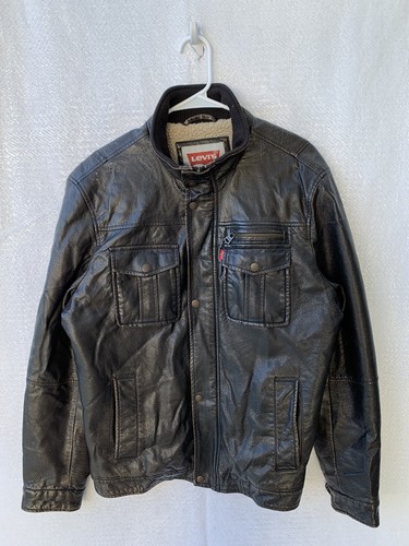 Levis Mens Jacket Red Tab Brown Faux 