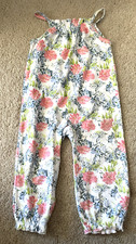 Laura Ashley Baby Girls Floral Jumpsuit Romper Size 18 Months