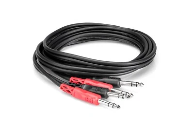 Hosa CSS-200 - DUAL CABLE 6.5MM 1/4 JACK TO DUAL 6.5MM 1/4 JACK
