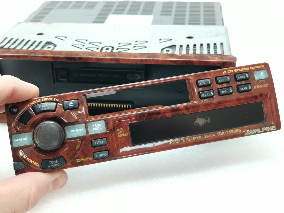 Autoradio Alpine TDA-7550RG vintage ultra rare radio radica hifi car collection - Immagine 3 di 4