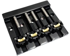 Hipshot 5K400B KickAss Bass Bridge 4-String 5-Hole Retrofits Badass Bass - BLACK