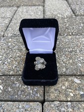 Sterling Silver Marcasite Ring Size 6.5
