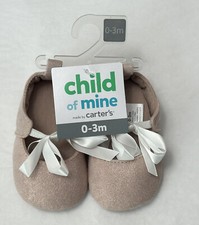 New Child Of Mine by Carter's Size 0-3 months Baby Girl crib Shoes SH6 