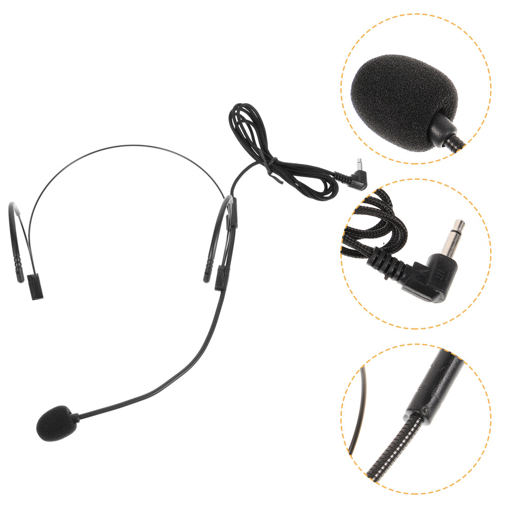 Ear Microphone Costume Black Toyvian Head Phones Headset Earpiece