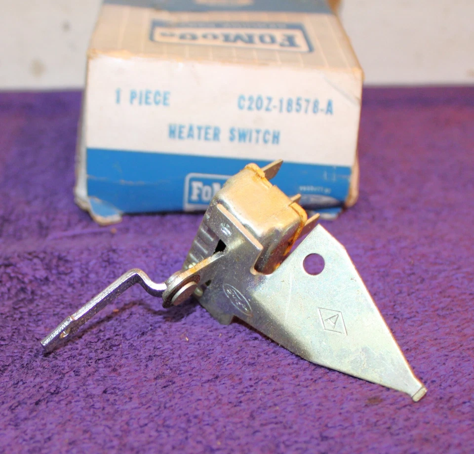 Ford Fairlane 500 Mercury Meteor S33 1962 1963 1964 nuevo interruptor de ventilador de calefacción Foto 2 de 4