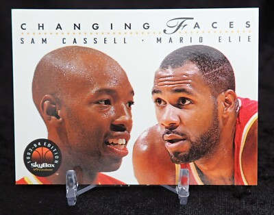 1993-94 SKYBOX Premium Changing Faces Sam Cassell & Mario Elie #301 MINT