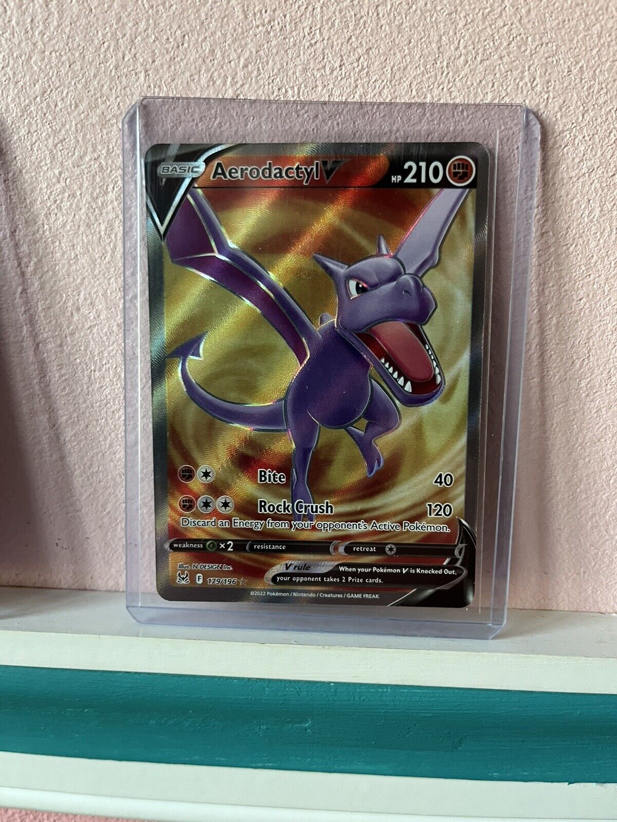 Mavin  Pokémon TCG Aerodactyl V Sword & Shield - Lost Origin 179/196  Regular Ultra Rare