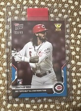 2021 Topps RC-03 Jonathan India Reds 3 Base + 1 Blue /49 All-Star Rookie Team