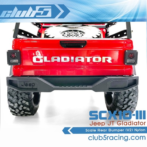 Scale Jeep Rear Bumper for Axial SCX10 III JT Gladiator ( V2 ) - Picture 3 of 9