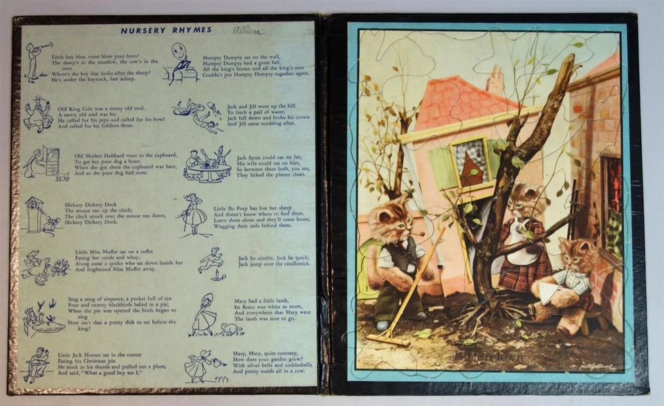 Rompecabezas de imagen estilo carpeta ciudad gatito con rimas infantiles - antropomorfismo c195 Foto 2 de 4