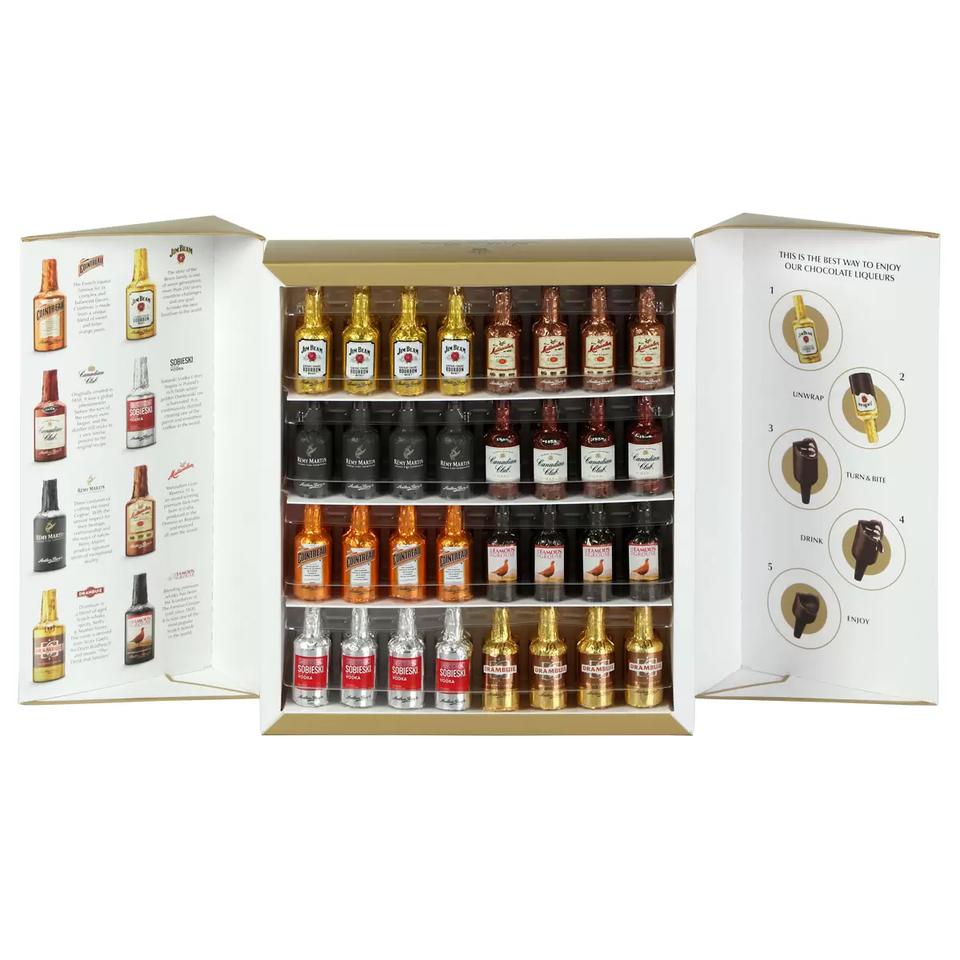 Anthon Berg Chocolate Liqueurs 1kg 64 Bottles 8 Famous Liquor Spirits