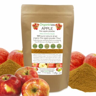 Reines Bio Apfelpulver, 100% natürliches Vitamin, Mineral & Antioxidantien Quelle