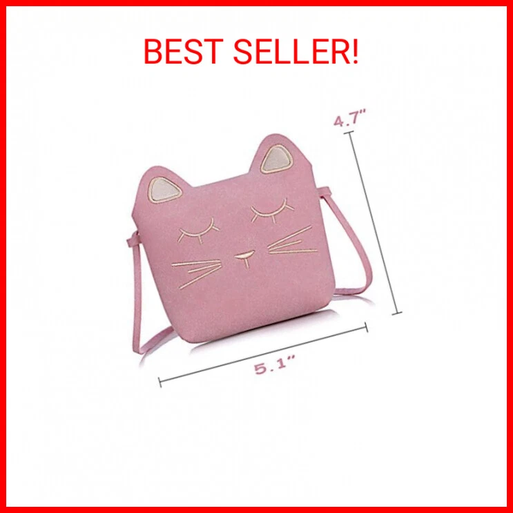 Cute Cat Crossbody Bag Little Girls Purses Cute Cat Bag with 1