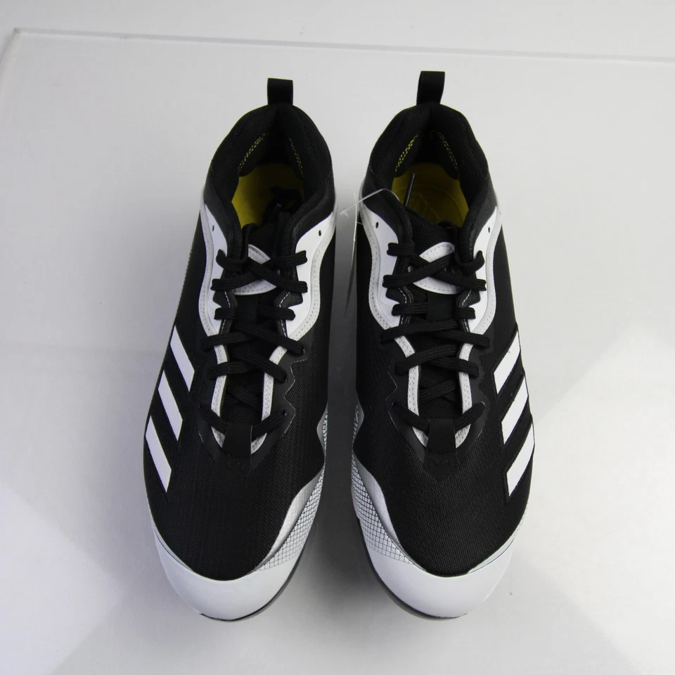 Chuteira de beisebol Adidas Icon Bounce masculina preta/branca nova sem caixa - Imagem 3 de 4