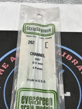 Evergreen Scale. Polystyrene. 14" 262 Channel .080 (4)