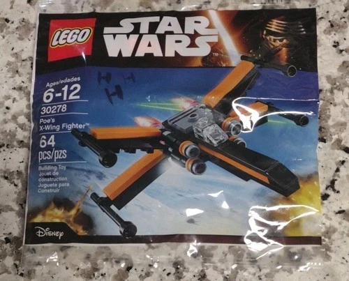 poe's X-Wing Fighter Star Wars LEGO  Set 30278, 64 Pieces