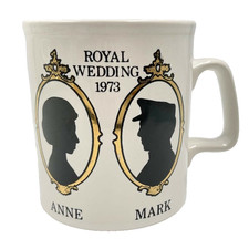 ROYAL WEDDING MUG 1973 MARK ANNE STAFFORDSHIRE POTTERIES LTD. IRONSTONE VINTAGE