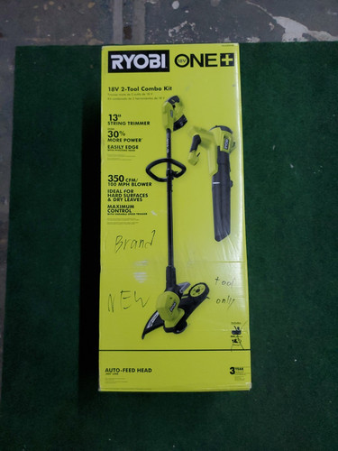 Ryobi PCLCK202K ONE+ 18V String Trimmer/Edger & Jet Fan Blower- Tools Only