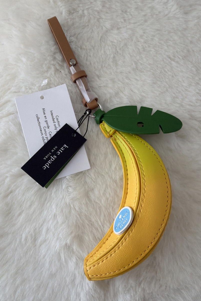 NWT kate spade new york charmed banana bag charm key fob | eBay
