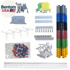 DIN Rail Terminal Block Kit UK2.5B 32A 690V - 30PCS Terminal Blocks, Rail Combin