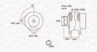 Magneti Marelli Lichtmaschine Generator Lima 063731975010 12V FüR Renault Megane