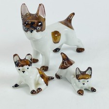 Vtg MCM Miniature Porcelain French Bulldog Figurine Frenchie Dog Statue Germany