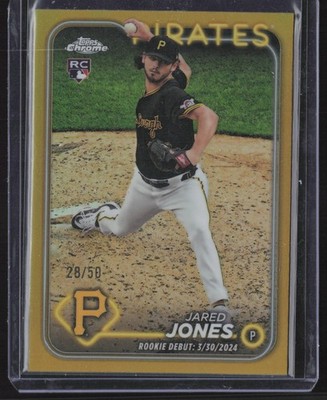 2024 Topps Chrome Update Series - Jared Jones #USC43 Gold Refractor /50 (RC)