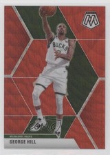 2019-20 Panini Mosaic Tmall Red Wave Prizm George Hill #125 04ow