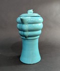 RARE Metlox Poppy Trail Series 200 Turquoise #252 Beehive 10" Coffee Pot Carafe — photo 3