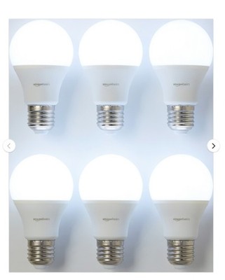 Amazon Basics E27 LED Leuchtmittel 5W kaltweiß nicht dimmbar 6er Pack