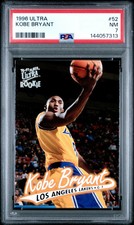 1996 Ultra Kobe Bryant #52 PSA 7 Rookie Card Lakers RC. rookie card picture