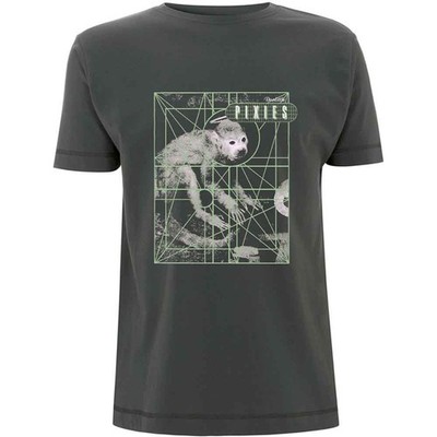 Authentic Pixies Monkey Grid T-Shirt S-2XL NEW